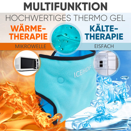 ICEHOF cooling pads ankle - cooling bandage ankle - ankle bandage with cooling gel cold therapy ankle rheumatism chemotherapy ankle pain ankle bandage ankle bandage OneSize (1 pc.)