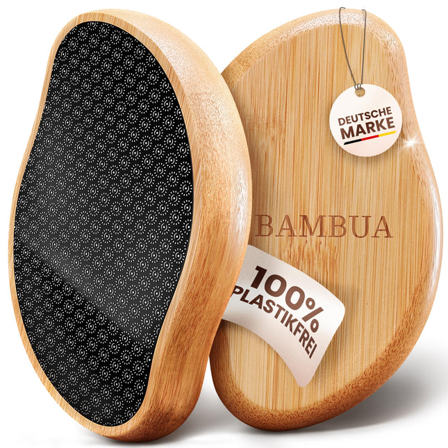 BAMBUA Callus Remover - [100% Anti-Callus Effect] Foot Callus Remover - For Foot Care for Beautiful Feet - Effective Nano Glass - Professional Pedicure - Premium Callus File (Black)