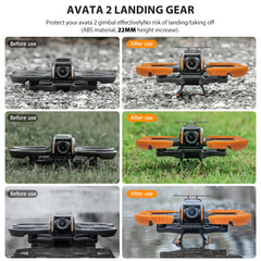 STARTRC 3-IN-1 Accessories for DJI Avatar 2, Propeller Protection Guard + Tail + Landing Feet Extended Landing Gear for DJI Avatar 2 fly more combo Protection Guard (Not including drone)