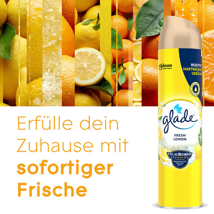 Glade Air Freshener Spray, Lemon, 300 ml