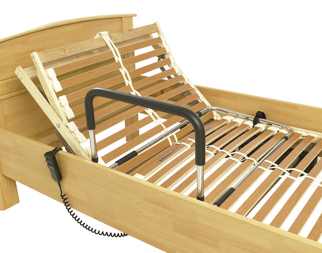 Standing aid and bed handle height adjustable, ideal for frame beds, beds with back adjustment and hospital beds