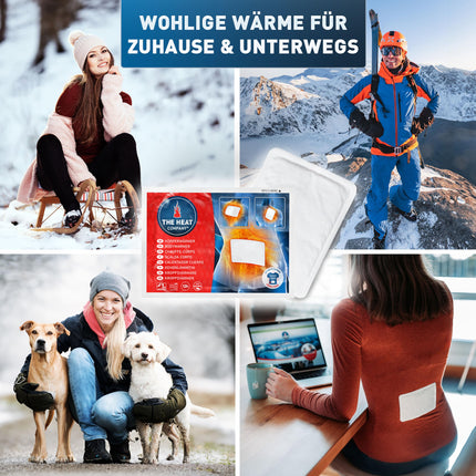 THE HEAT COMPANY Body Warmer - 10 Pieces - Heat Patches for Back &amp; Neck - EXTRA WARM - Body Warmer - Back Warmer - 12 Hours of Cozy Heat - Air Activated - Purely Natural