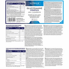 Glucosamine Chondroitin MSM 2268mg High Dose - Boswellia Collagen - Bone Maintenance with Glucosamine Chondroitin MSM Collagen Hyaluronic Acid Selenium and Zinc - Laboratory Tested - 120 Tablets Nutralie