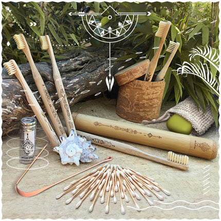 Nature Nerds - Copper Tongue Cleaner (3 pieces) - Jihwa Prakshalana - An Ayurvedic detoxification ritual with the tongue scraper - plastic-free oral hygiene