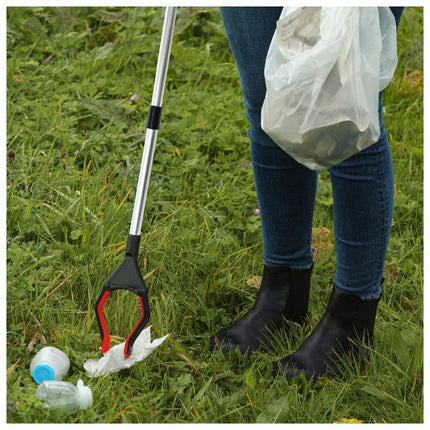 Blosta Grabber Red Foldable 81/42cm Grabber for Seniors, Garbage Grabber (Garbage Tongs Garbage Grabber Grabber Garbage Picker Waste Grabber)