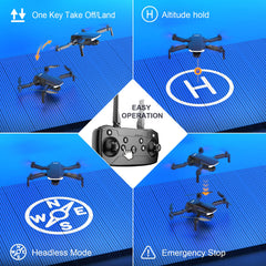 tech rc drone with camera HD 1080P with carrying bag for adults for outdoors RC quadrocopter foldable drone remote controlled 2 batteries 26 min. long flight time WLAN photo live video transmission for beginners