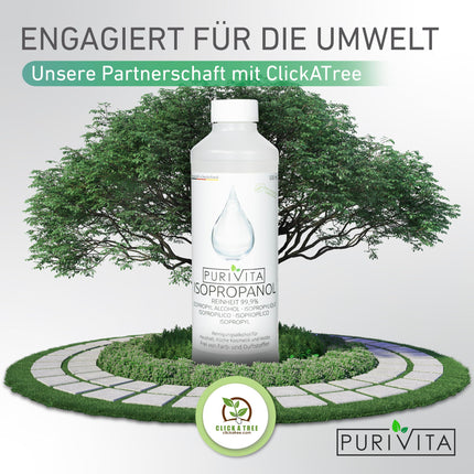 PURIVITA® Isopropanol 99.9% [500ML] - Cleaning Alcohol Isopropanol - Pure Alcohol for Household &amp; Industrial Cleaning - Isopropyl Alcohol - Disinfectant Pure Alcohol - Ethyl Alcohol