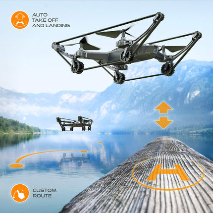 X-TANKCOPTER Hybrid Quadcopter - Tank - Drone, HD Camera, Smartphone App, VR Glasses FPV, 2.4 GHz, Children's Toy, Remote Control