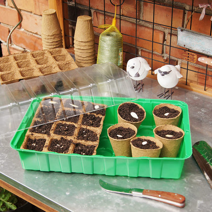 Meister Growing Pots 3.5 x 3.5 cm - Practical set of 96 - 100% peat-free made from PEFC-certified cellulose - Biodegradable / Plant Pot / Seed Pot / Plant Propagation / 9968270