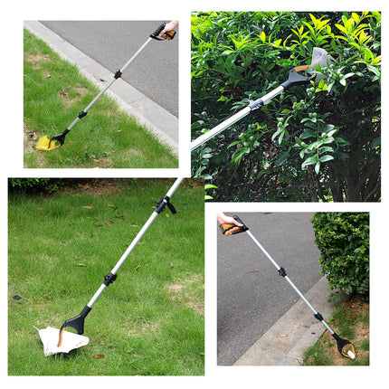 YAUNGEL 108cm Grabber for Seniors, Folding Grabber with Magnetic Grabber Arm, 360° Rotatable Garbage Grabber, Long Garbage Grabber, Reaching Aid for People with Disabilities (Orange)