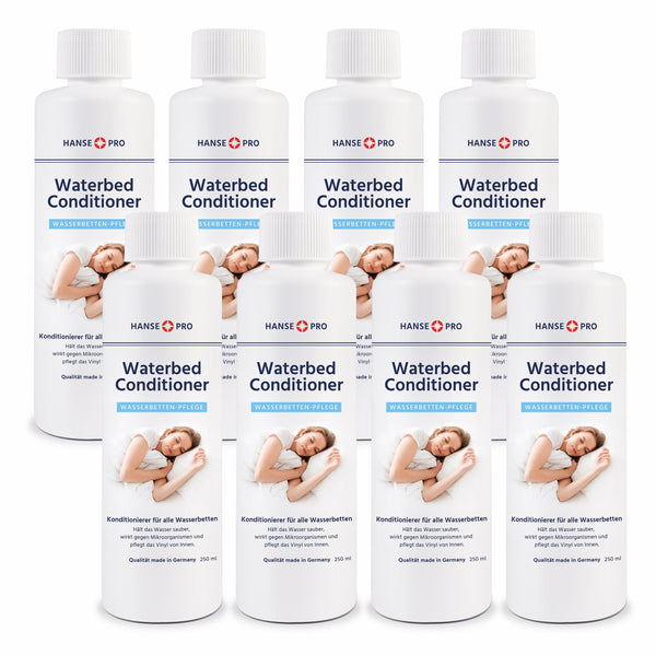 Hanse Pro Waterbed Conditioner (8 x 250 ml) I Suitable for all waterbeds I Conditioner I Waterbed Care I Waterbed Accessories