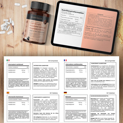 Triple Strength Phosphastidylserine and Phosphastidylcholine x 60 Tablets