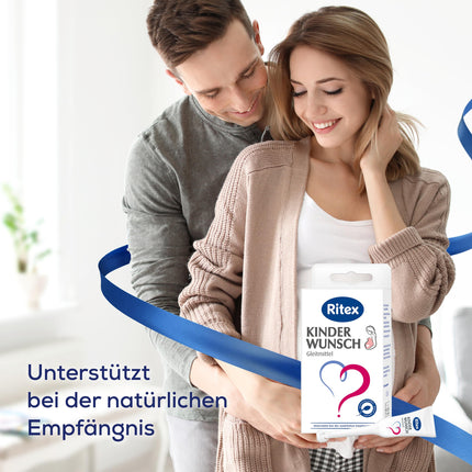 Ritex Kinderwunsch Lubricant – Sperm-friendly lubricant to support natural conception, 8 x 4 ml, optimized viscosity &amp; pH value – Clinically tested, Made in Germany