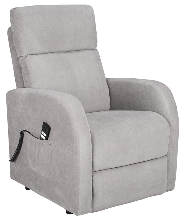 Sime EL-2 ADJUSTABLE electric recliner with 2 motors, independently adjustable backrest and footrest. 4 wheels move the user. Removable and washable cover. Grey TV chair.