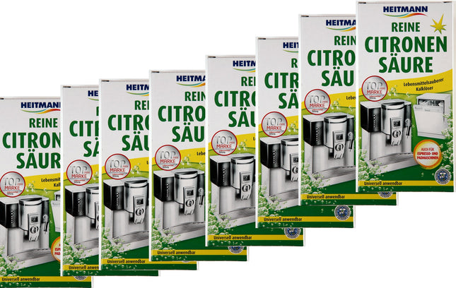 Pure citric acid powder from Heitmann 8 packs of 375g each