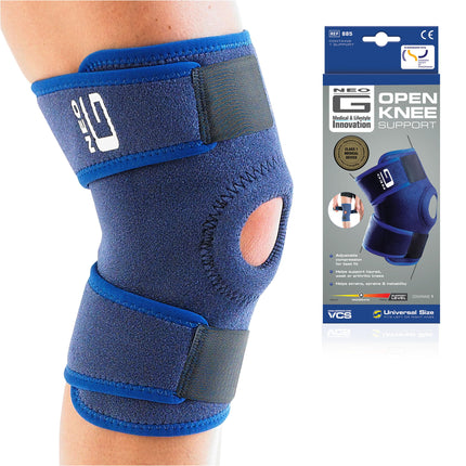 Neo-G Knee Support with Open Patella - Effective support for knee pain, arthritis, meniscus injuries &amp; runner's knee - Adjustable knee support for men and women, ideal for osteoarthritis