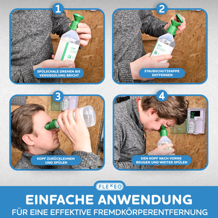 Eyewash 250ml NaCl 0.9 saline solution - eyewash bottle - eye wash - eye shower - sterile eyewash solution - eyewash with saline solution - eye bath
