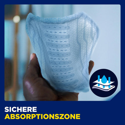 TENA MEN Absorbent Protectors, Level 2 - 60 pads in a monthly pack (6 x 10), individually wrapped - Men's sanitary pads for moderate urine loss and incontinence