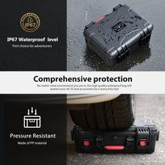 STARTRC Air 3S Carrying Case, Waterproof Hard Case for DJI Air 3S Fly More Combo, Compatible with DJI Air 3S Accessories, RC 2/RC/RC-N3/N2 Controller, Charging Station
