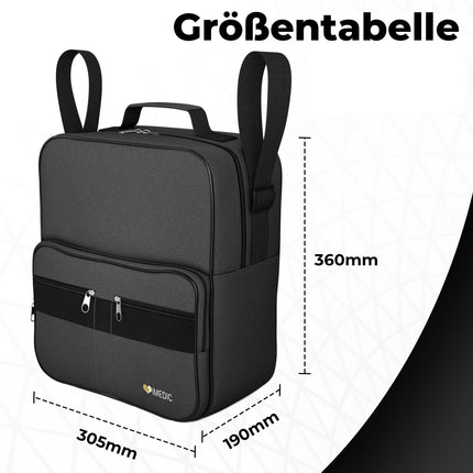 iMedic Deluxe Wheelchair Bag – Backpack for the back of the wheelchair – Spacious storage bag for power wheelchairs &amp; mobility aids – Durable &amp; practical – Black