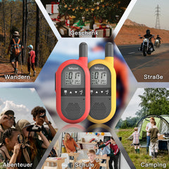Talkpod F40 Walkie Talkie Kids Adults, Long Range Radio, 16 Channels Walky Talky, Rechargeable with Li-ion Battery, Type-C Charging Cable for House Party Biking Camping Hiking and Adventures