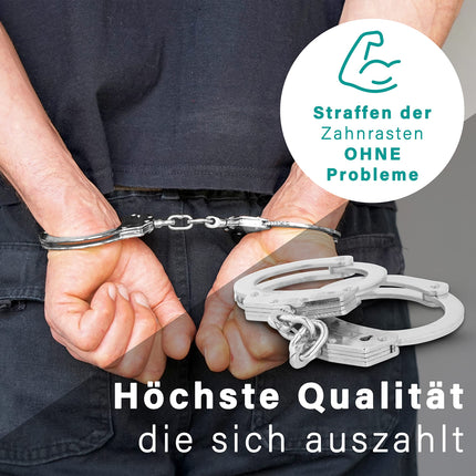 KS-11 Police handcuffs for bondage with key - Security equipment in authority quality - Professional SM sex toy for couples - sex handcuff - robust, stable handcuffs made of steel at a TOP PRICE