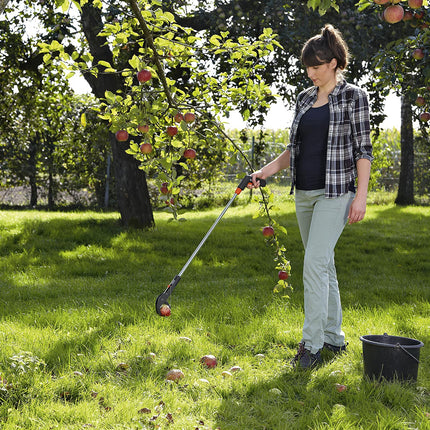 Gardena Grabber: Grabber with pick spike for back-friendly picking up of fallen fruit or waste, for left- and right-handed users, stainless steel (3567-20)