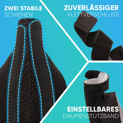 Health Press® Thumb Brace – Breathable Thumb Splint – Universal Thumb Protection Right/Left – Thumb Brace for the Thumb Saddle Joint – Thumb Support – Medically Certified Thumb Orthosis