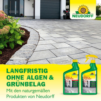 Neudorff Finalsan UnkrautFrei Plus Concentrate, a powerful weed killer that works right down to the root. Fast-acting weed remover, 1 x 2 liters, green